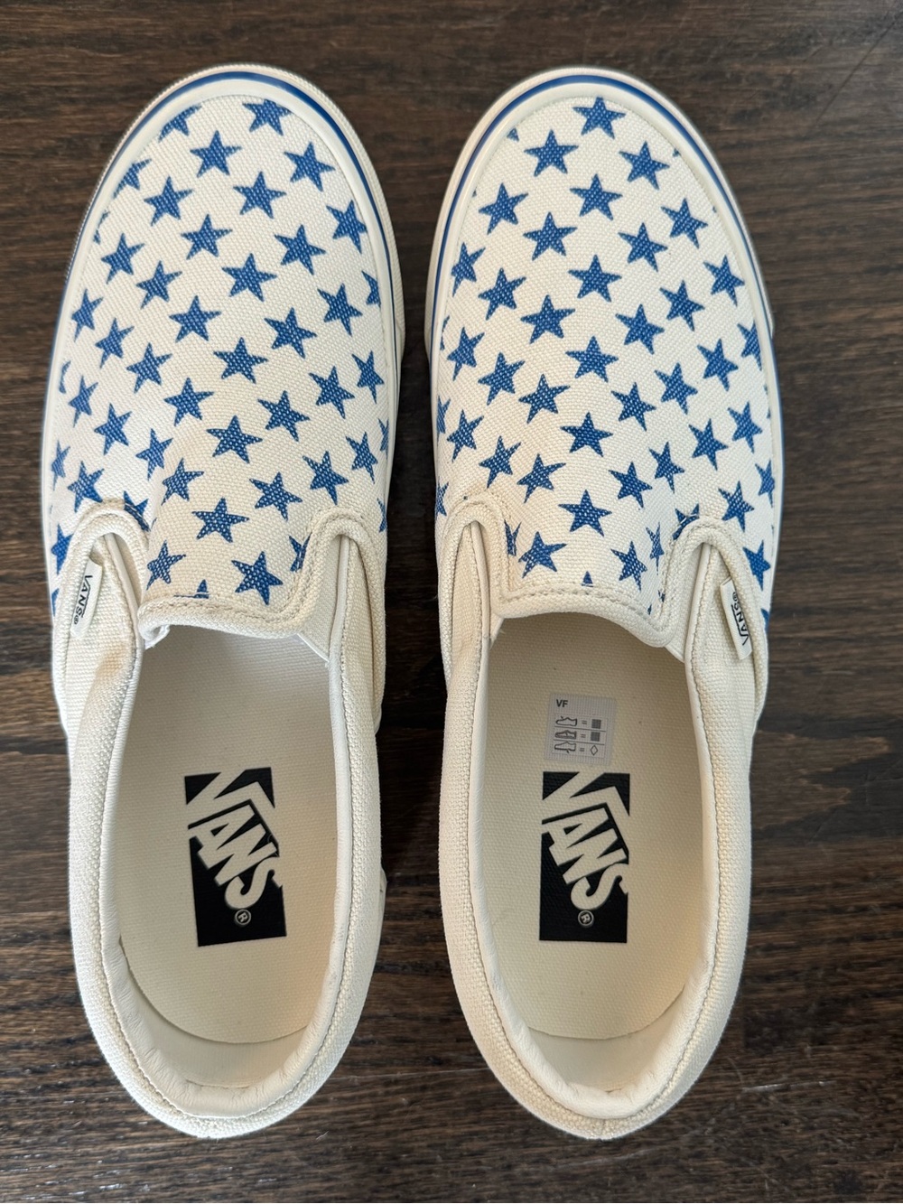 TRUE BLUE STAR MARSHMALLOW VANS